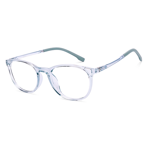 Hooper Sky Blue Full Rim Round left side