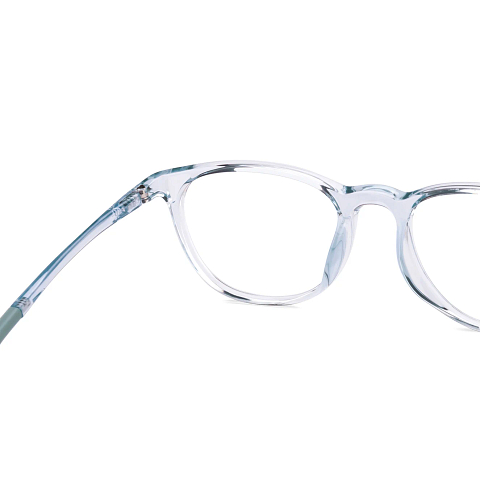 Hooper Sky Blue Full Rim Round left side