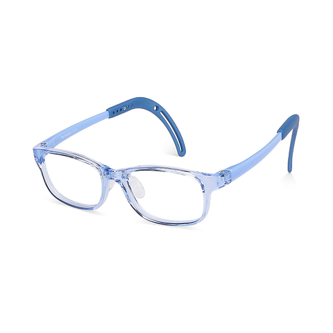 Hooper Online Blue Transparent Full Rim Rectangle left side