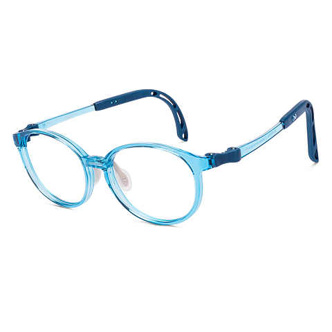 Hooper Sky Blue Full Rim Round left side