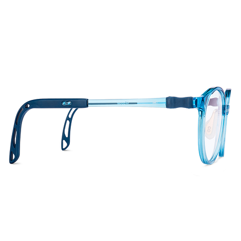 Hooper Sky Blue Full Rim Round left side