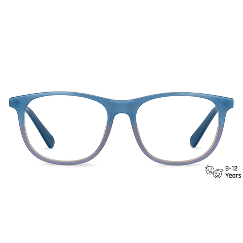 Hooper Blue Full Rim Wayfarer left side