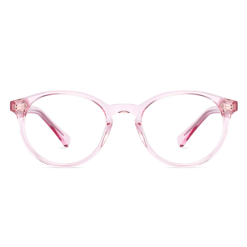 Hooper Pink Transparent Full Rim Round right side