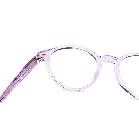 Hooper Purple Transparent Full Rim Round right side