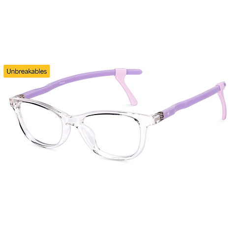 Purple Children's Prescription Goggles Seal Kids Plano