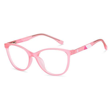 Buy Kids Glasses:Pink Transparent Full Rim Cat Eyes 8-12 yrs