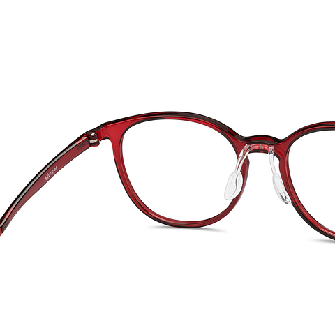 Hooper Red Full Rim Square right side
