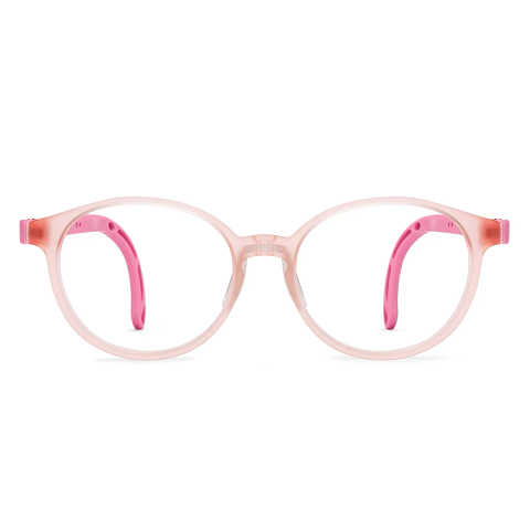 Hooper Pink Transparent Full Rim Round right side