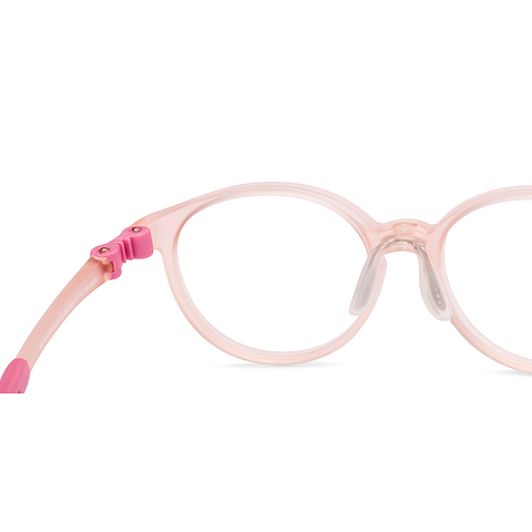 Hooper Pink Transparent Full Rim Round right side