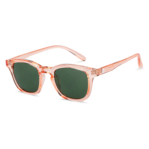 Hooper Pink Transparent Full Rim Square left side