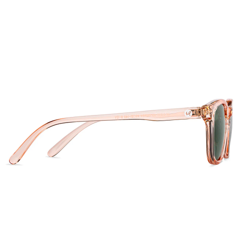 Hooper Pink Transparent Full Rim Square left side