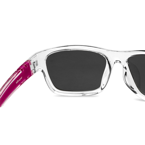 Hooper Crystal Transparent Full Rim Rectangle right side