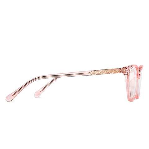 Hooper Online Pink Transparent Full Rim Cat Eye left side