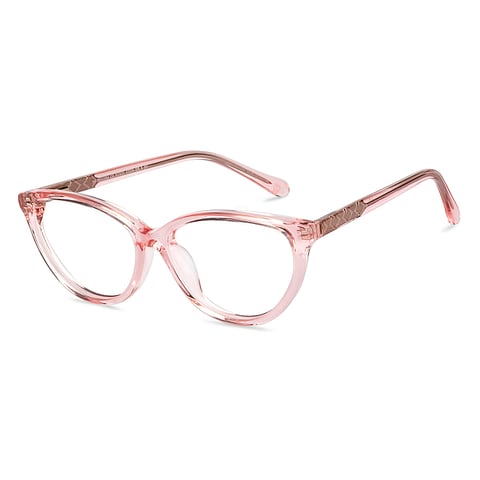 Hooper Online Pink Transparent Full Rim Cat Eye right side
