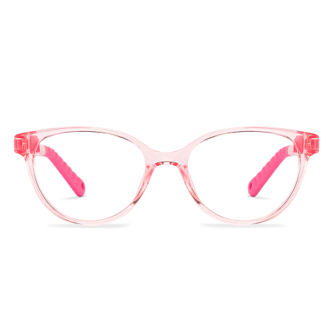 ※ happysmile Buy Pink Transparent Pink Full Rim Cat Eye Kids 5-8 yrs