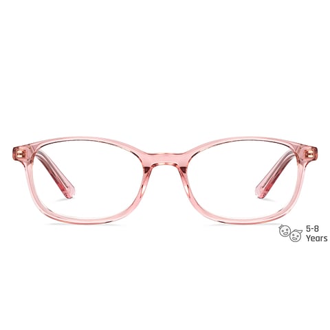 Hooper Online Pink Transparent Full Rim Rectangle left side