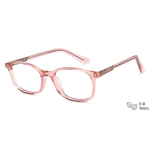 Hooper Online Pink Transparent Full Rim Rectangle right side