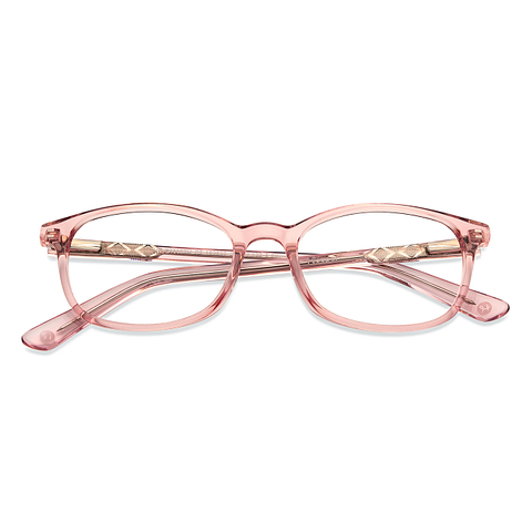 Hooper Online Pink Transparent Full Rim Rectangle left side