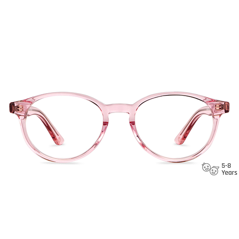 Hooper Online Pink Transparent Full Rim Round left side
