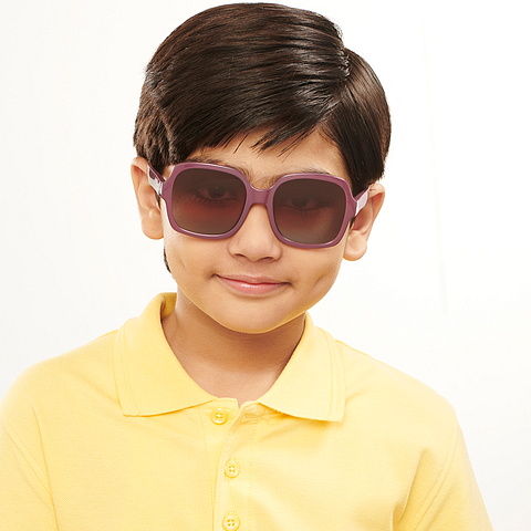 Hooper Purple Full Rim Square left side