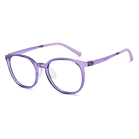 Hooper Purple Full Rim Square left side