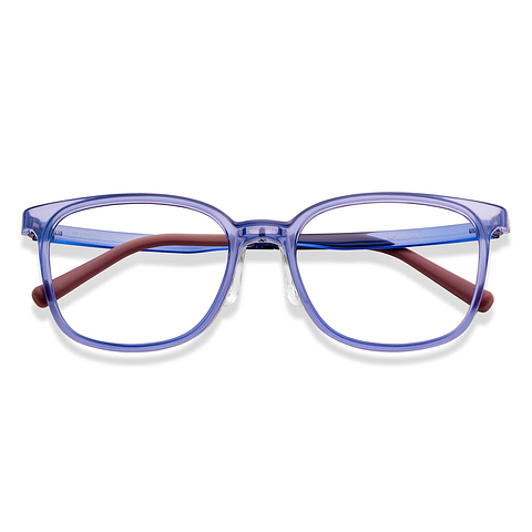 Hooper Purple Full Rim Square left side