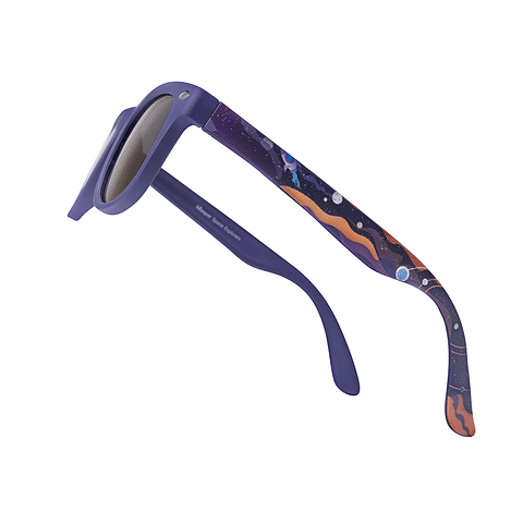 Hooper Black Full Rim Square left side