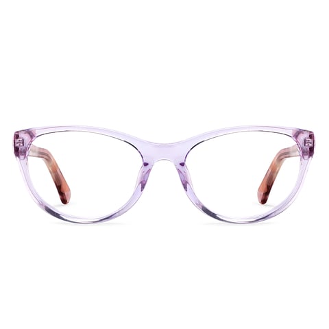 Hooper Online Purple Transparent Full Rim Cat Eye left side