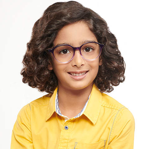 Hooper Online Purple Transparent Full Rim Round right side