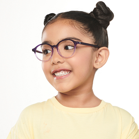 Hooper Online Purple Transparent Full Rim Round right side