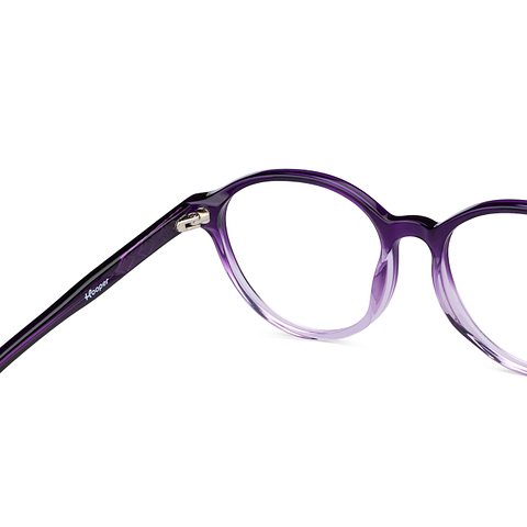 Hooper Online Purple Transparent Full Rim Round right side