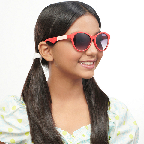 Hooper Red Full Rim Cat Eye right side