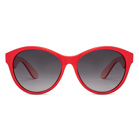 Hooper Red Full Rim Cat Eye left side