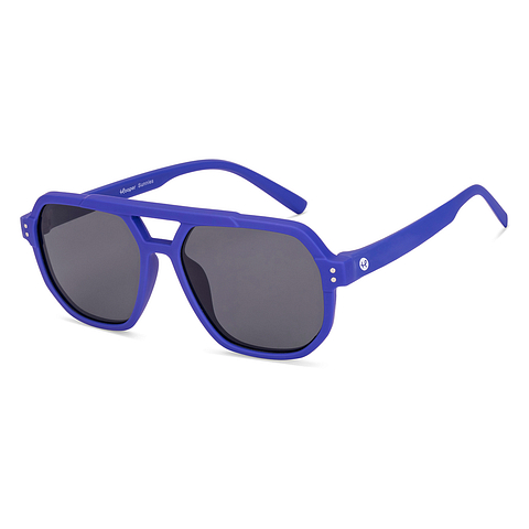 Hooper Blue Full Rim Geometric left side