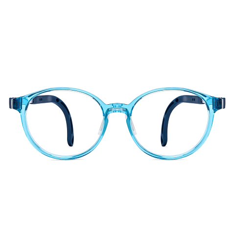 Hooper Blue Transparent Full Rim Round right side