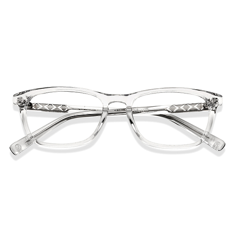 Hooper Online Crystal Transparent Full Rim Rectangle left side