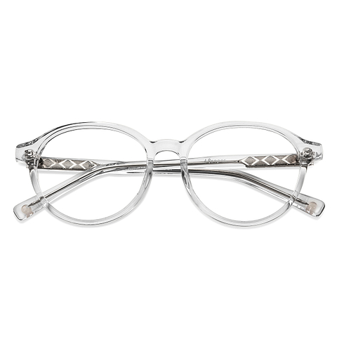 Hooper Online Crystal Transparent Full Rim Round left side