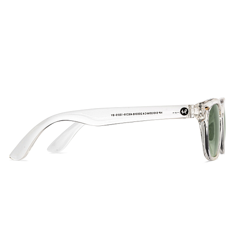 Hooper Crystal Transparent Full Rim Square left side