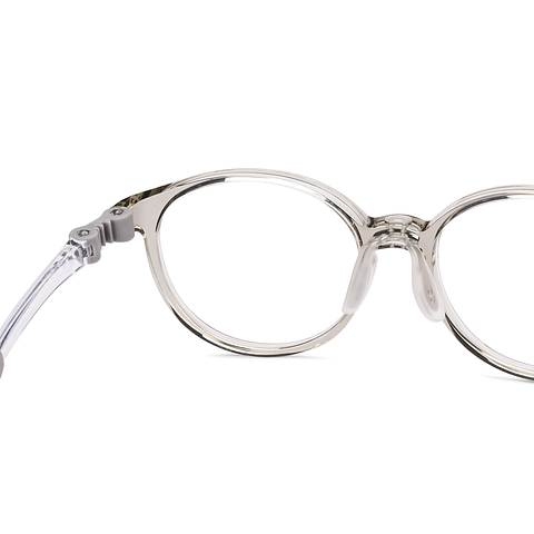 Hooper Gray Transparent Full Rim Round right side