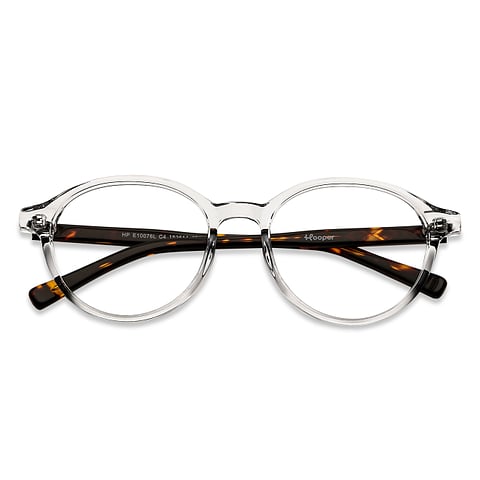 Hooper Online Crystal Transparent Full Rim Round left side