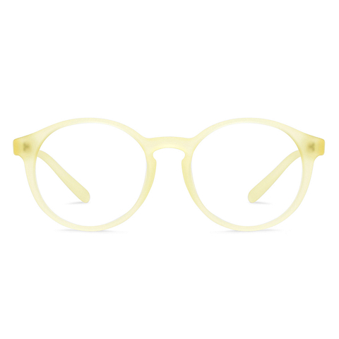 Hooper Yellow Transparent Full Rim Round left side