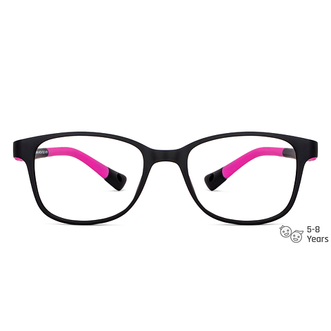 Hooper Black Full Rim Rectangle left side