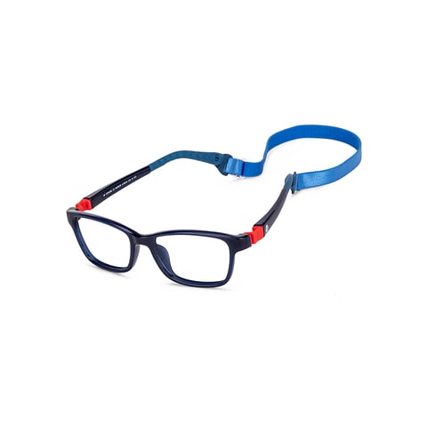 Hooper Screen Glasses Blue-Block Kids Computer Glasses: Blue Red  Full Rim Rectangle Kids  8-12 yrs  Hooper TR Flex Hooper HP E10038L-C1 right side