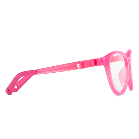 Hooper Online Pink Transparent Full Rim Cat Eye left side