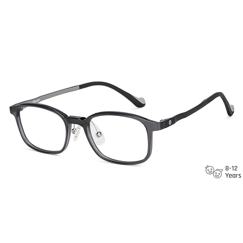 Hooper Online Gray Transparent Full Rim Rectangle left side
