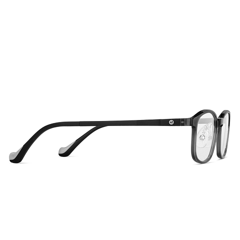 Hooper Online Gray Transparent Full Rim Rectangle left side