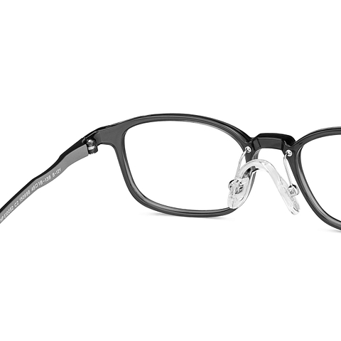 Hooper Online Gray Transparent Full Rim Rectangle right side