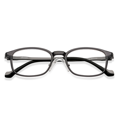 Hooper Online Gray Transparent Full Rim Rectangle left side
