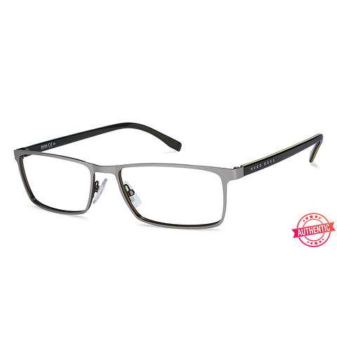 BRANDED Mid Gunmetal Full Rim Rectangle left side BRANDED Mid Gunmetal Full Rim Rectangle left side