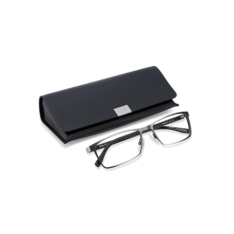 BRANDED Mid Gunmetal Full Rim Rectangle left side BRANDED Mid Gunmetal Full Rim Rectangle left side